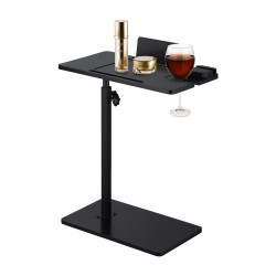 Side End C Table Sofa Bed Stand Spa Rack Caddy Bathtub Tray Wine Glass Holder