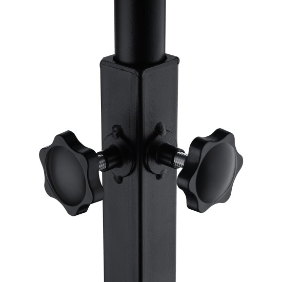 Bathtub Side Table Height-Adjustable 43–76 cm C-Shaped Bamboo Tray 360° Rotatable