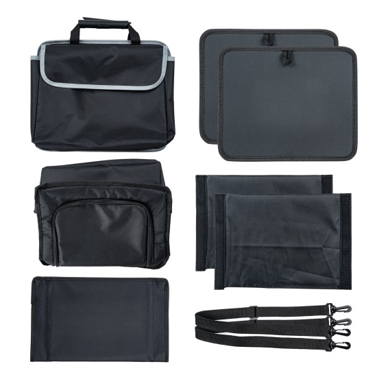 Collapsible Car Trunk Organizer with Removable Leakproof Cooler, Heavy-Duty Oxford, Configurable 2–3 Compartments & 6 Mesh Pockets