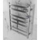 Square 7Bars 800Hx600Wx120D mm Heated Towel Rack With Timer Chrome