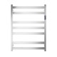 Square 7Bars 800Hx600Wx120D mm Heated Towel Rack With Timer Chrome