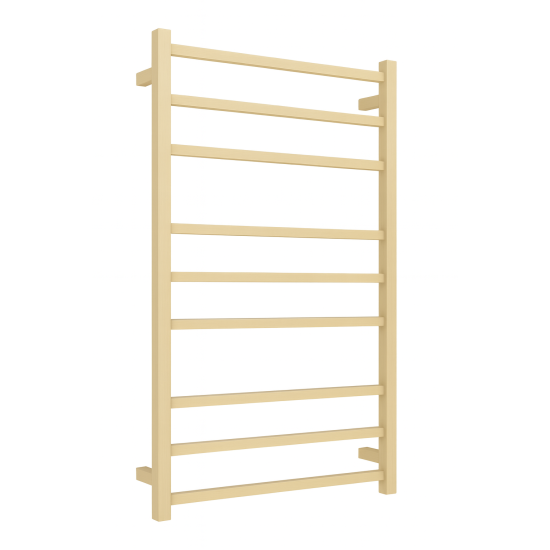 1000Hx600Wx120D Gold Electric Heated Towel Rack 9 Bars