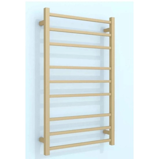 1000Hx600Wx120D Gold Electric Heated Towel Rack 9 Bars