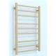 1000Hx600Wx120D Gold Electric Heated Towel Rack 9 Bars