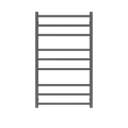 1000Hx600Wx120D Gunmetal Grey Electric Heated Towel Rack 9 Bars