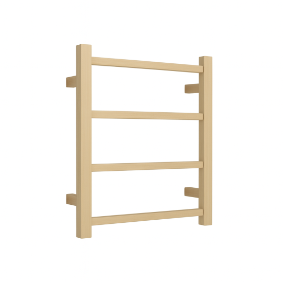 500Hx420Wx120D Gold Electric Heated Towel Rack 4 Bars