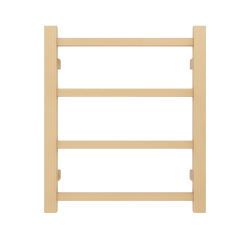 500Hx420Wx120D Gold Electric Heated Towel Rack 4 Bars