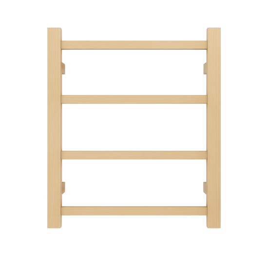 500Hx420Wx120D Gold Electric Heated Towel Rack 4 Bars