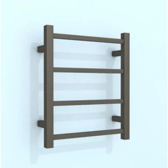 500Hx420Wx120D Gunmetal Grey Electric Heated Towel Rack 4 Bars