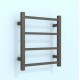 500Hx420Wx120D Gunmetal Grey Electric Heated Towel Rack 4 Bars