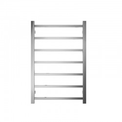 750Hx500Wx120D mm Square Chrome Heated Towel Rail 7 Bars
