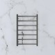 750Hx500Wx120D mm Square Gunmetal Grey Heated Towel Rail 7 Bars