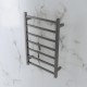 750Hx500Wx120D mm Square Gunmetal Grey Heated Towel Rail 7 Bars