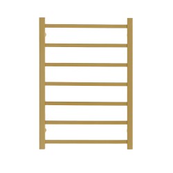 750Hx500Wx120D Gold Electric Heated Towel Rack 7 Bars
