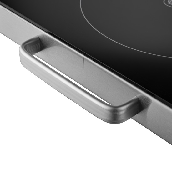 Portable Infrared Ceramic Cooktop 2800W Countertop Burner with Dual Heating Rings No EM Radiation 