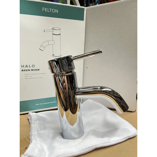 FELTON HALO Basin Mixer in Chrome Full Pressure Bathroom Tapware