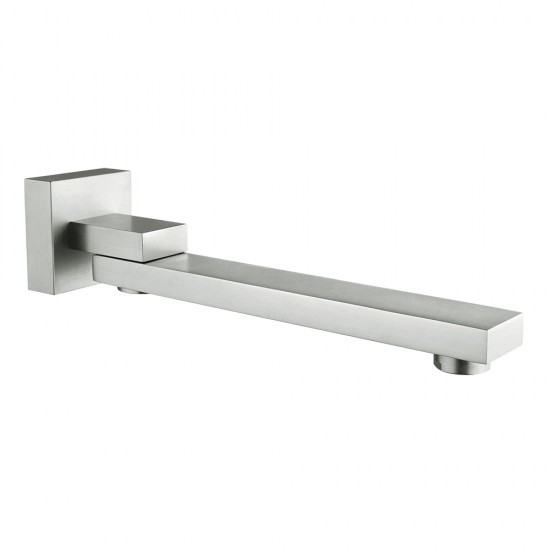 Brushed Nickel Bath/Basin Swivel Wall Mounted Spouts Tapware Bathtub Faucet