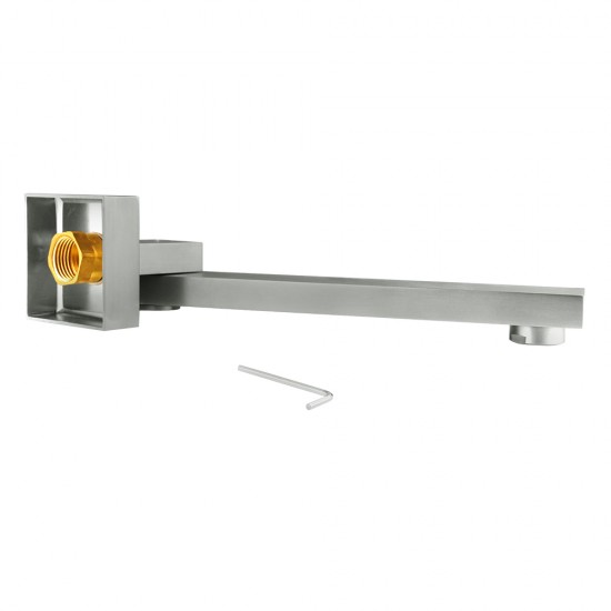 Brushed Nickel Bath/Basin Swivel Wall Mounted Spouts Tapware Bathtub Faucet