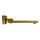 Brushed Yellow Gold Bath/Basin Swivel Wall Mounted Spouts Tapware Bathtub Faucet