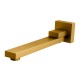 Brushed Yellow Gold Bath/Basin Swivel Wall Mounted Spouts Tapware Bathtub Faucet