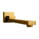 Brushed Yellow Gold Bath/Basin Swivel Wall Mounted Spouts Tapware Bathtub Faucet