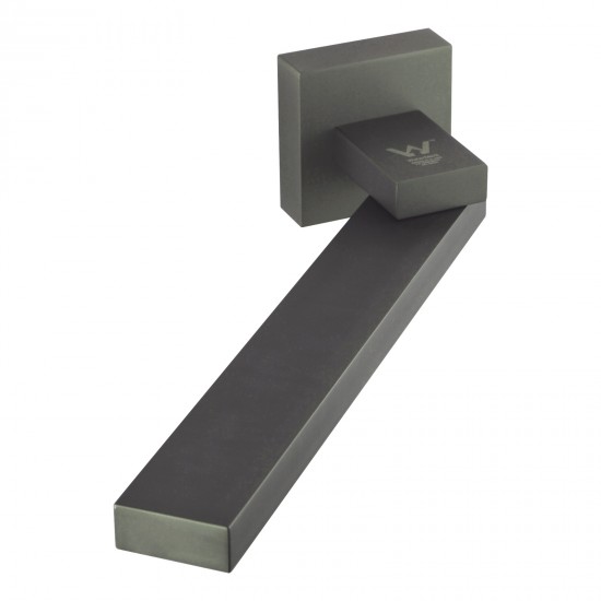 Gunmetal Grey Bath/Basin Swivel Wall Mounted Spouts Tapware Bathtub Faucet