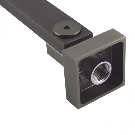 Gunmetal Grey Bath/Basin Swivel Wall Mounted Spouts Tapware Bathtub Faucet