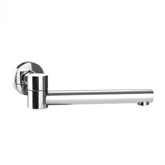 Aquatica All Pressures Saluto Shower Mixer With Round Swivel Bath Spout Chrome Set