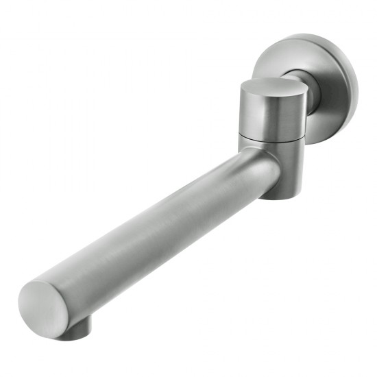 Euro Round Brushed Nickel Bathtub/Basin Swivel Wall Spouts Tapware Bathtub Faucet