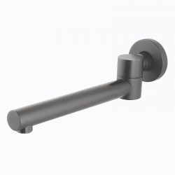 Euro Round Gunmetal Grey Bathtub/Basin Swivel Wall Spouts Tapware Bathtub Faucet