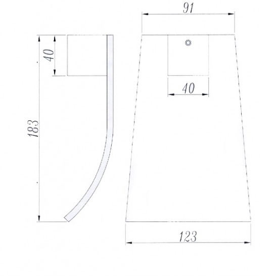 Aquatica All Pressures Saluto Shower Mixer With Waterfall Wall Spout Chrome Set