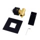 Square Matte Black Handheld Shower With Bidet Shower Mixer Tap Set