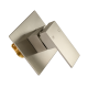 Ottimo/Omar Brushed Nickel Square Shower Bath Mixer Tap