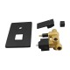 Ottimo/Omar Nero Black Shower/Bath Mixers Diverter