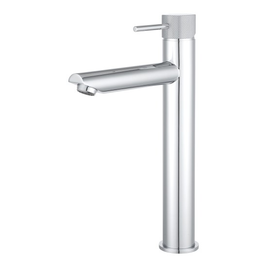 Lattice Edition Chrome Tall Basin Mixer Taps Tall Tapware