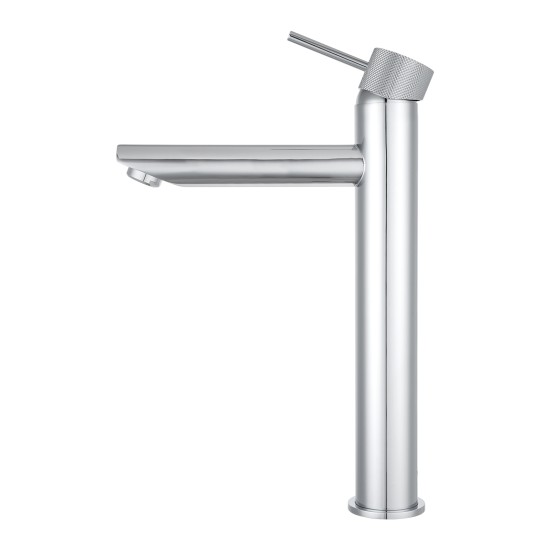 Lattice Edition Chrome Tall Basin Mixer Taps Tall Tapware