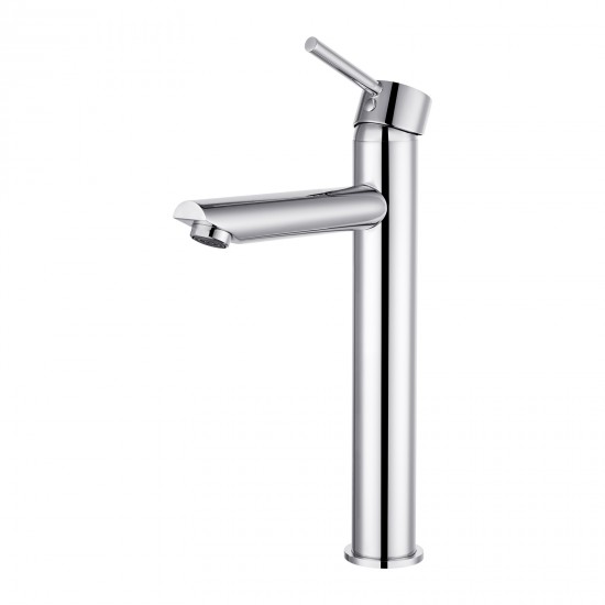 Euro Round Chrome Tall Basin Mixer Taps Tall Tapware