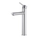 Euro Round Chrome Tall Basin Mixer Taps Tall Tapware
