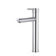 Euro Round Chrome Tall Basin Mixer Taps Tall Tapware