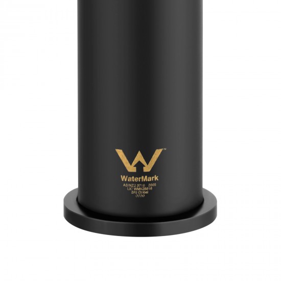 Euro Round Nero Black Tall Basin Mixer Tap Black Taps Tall Tapware 