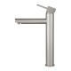 Lattice Edition Solid Brass Brushed Nickel Tall Basin Mixer Bathroom Vanity Tap