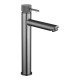 Lattice Edition Solid Brass Gunmetal Grey Tall Basin Mixer Bathroom Vanity Tap