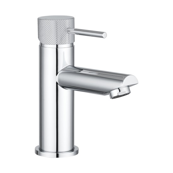 Lattice Edition Round Chrome Bathroom Basin Mixer Tap vanity Tap