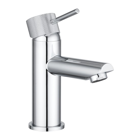 Lattice Edition Round Chrome Bathroom Basin Mixer Tap vanity Tap