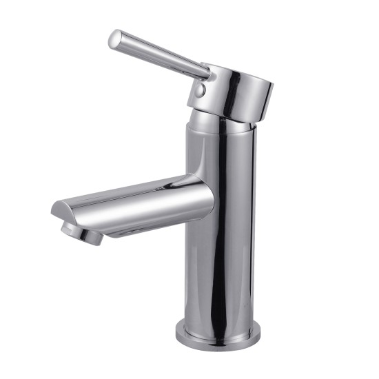 Euro Round Chrome Bathroom Basin Mixer Tap vanity Tap
