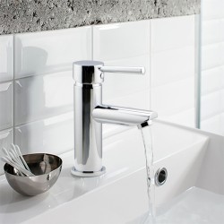 Euro Round Chrome Bathroom Basin Mixer Tap vanity Tap