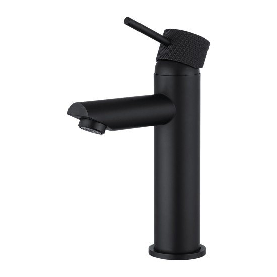 Lattice Edition Matt Black Bathroom Basin Mixer Tap Black Tap