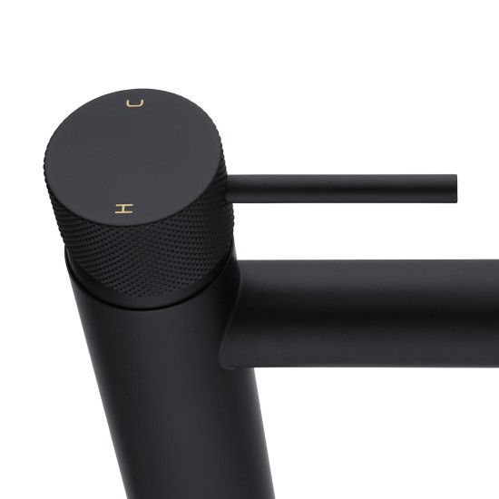 Lattice Edition Matt Black Bathroom Basin Mixer Tap Black Tap