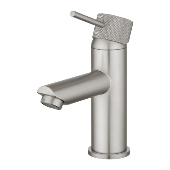 Lattice Edition Solid Brass Brushed Nickel Basin Mixer Tap Bathroom Vanity Tap