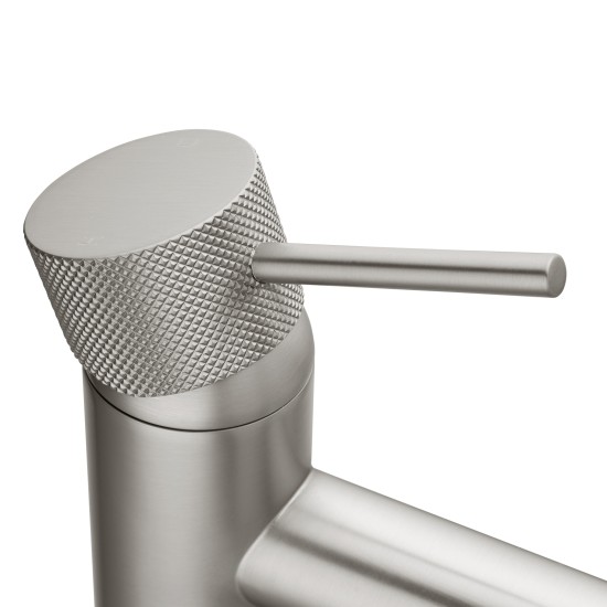 Lattice Edition Solid Brass Brushed Nickel Basin Mixer Tap Bathroom Vanity Tap